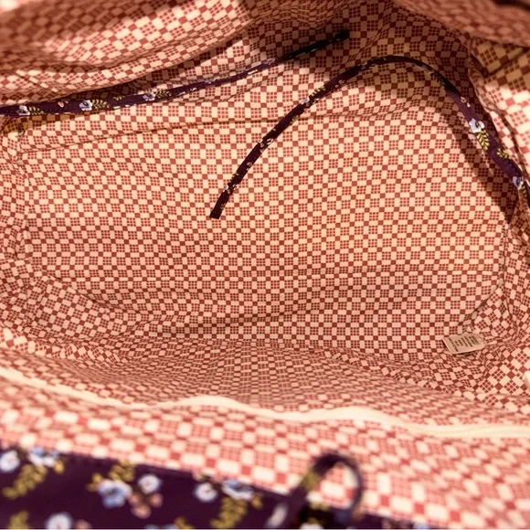 Vera Bradley Hathaway Tote in Fall Harvest Patchwork in Premium Cotton NWT - Picture 5 of 8